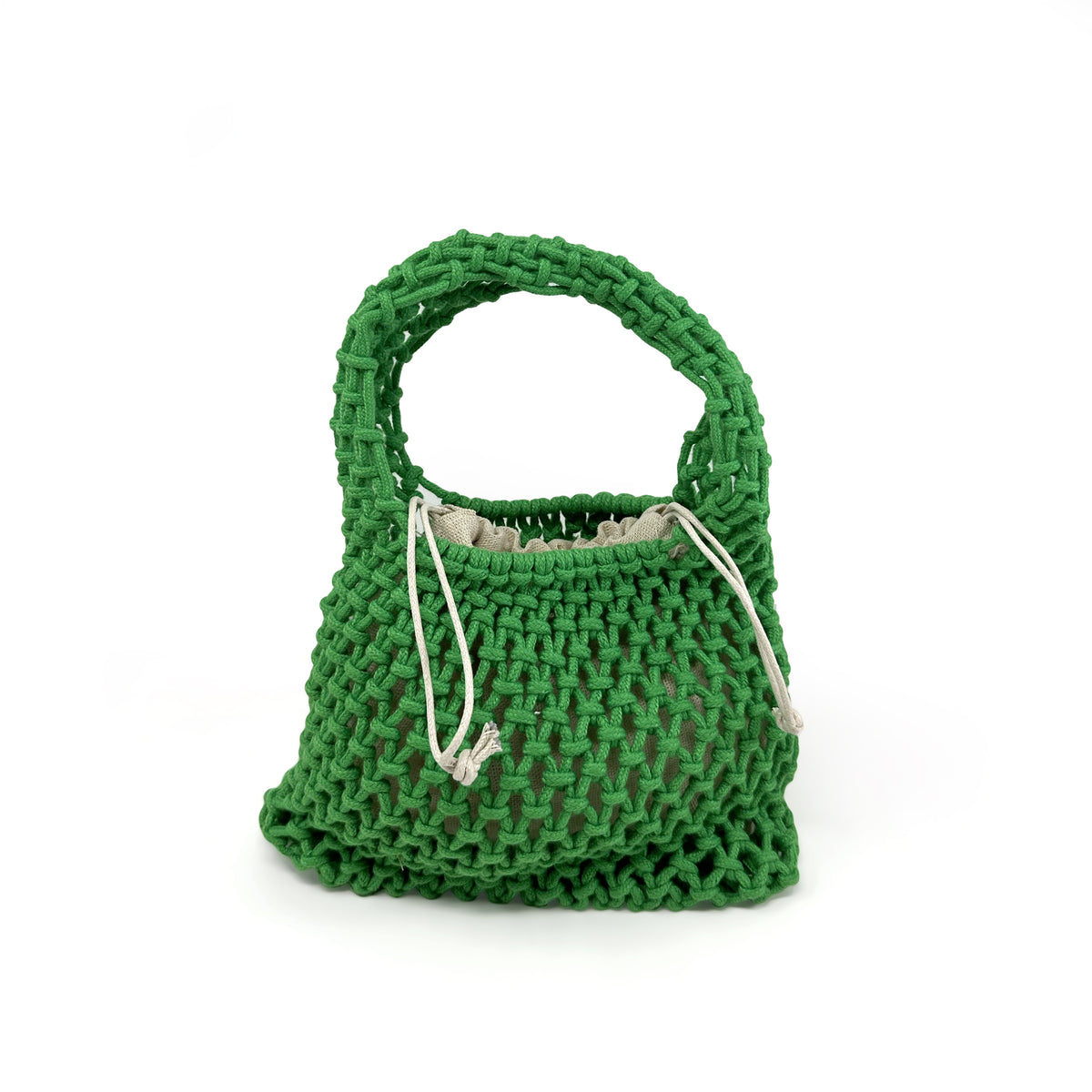 Mustard Rainbow Crochet Crossbody Bag