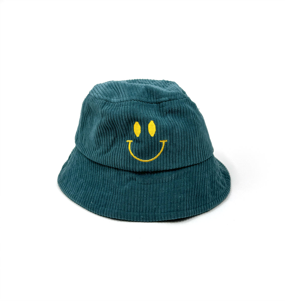 Kids' Corduroy Smiley Face Bucket Hat – Ages 2-8 | Rainbow Unicorn
