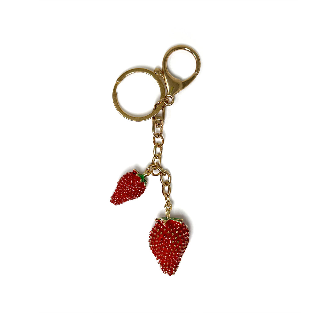 Double Strawberry 🍓🍓 Key Chain/ Bag Charm/ Zipper Pull