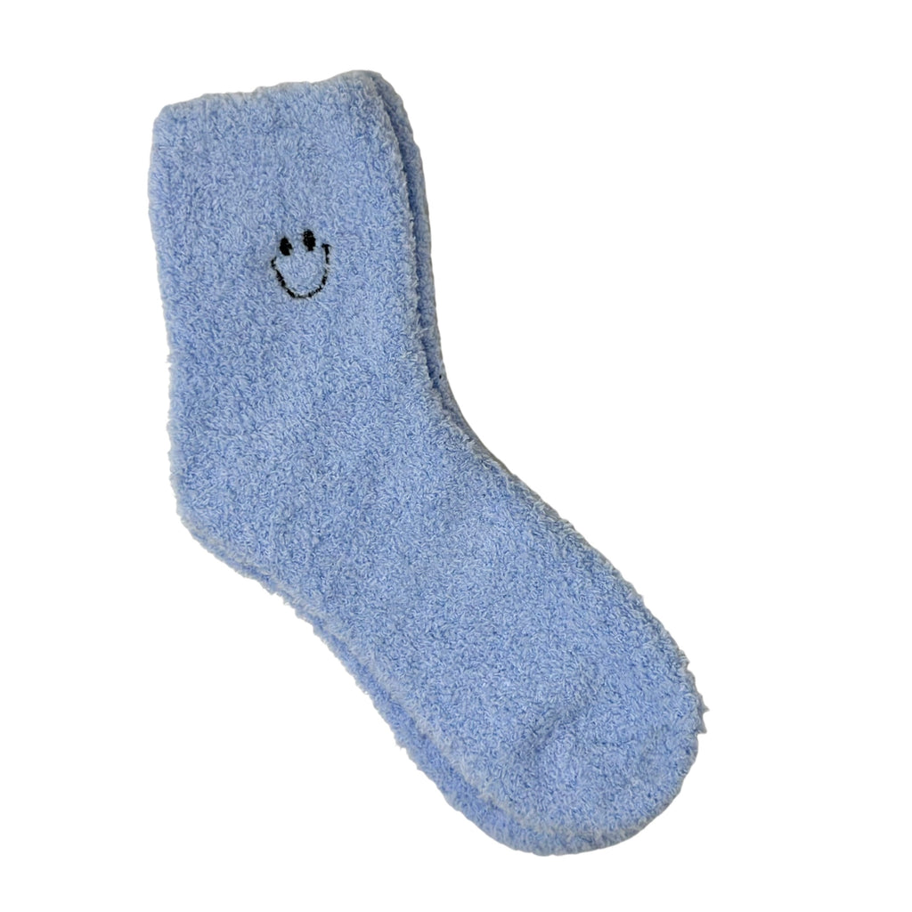 Smiley Face Fleece Socks