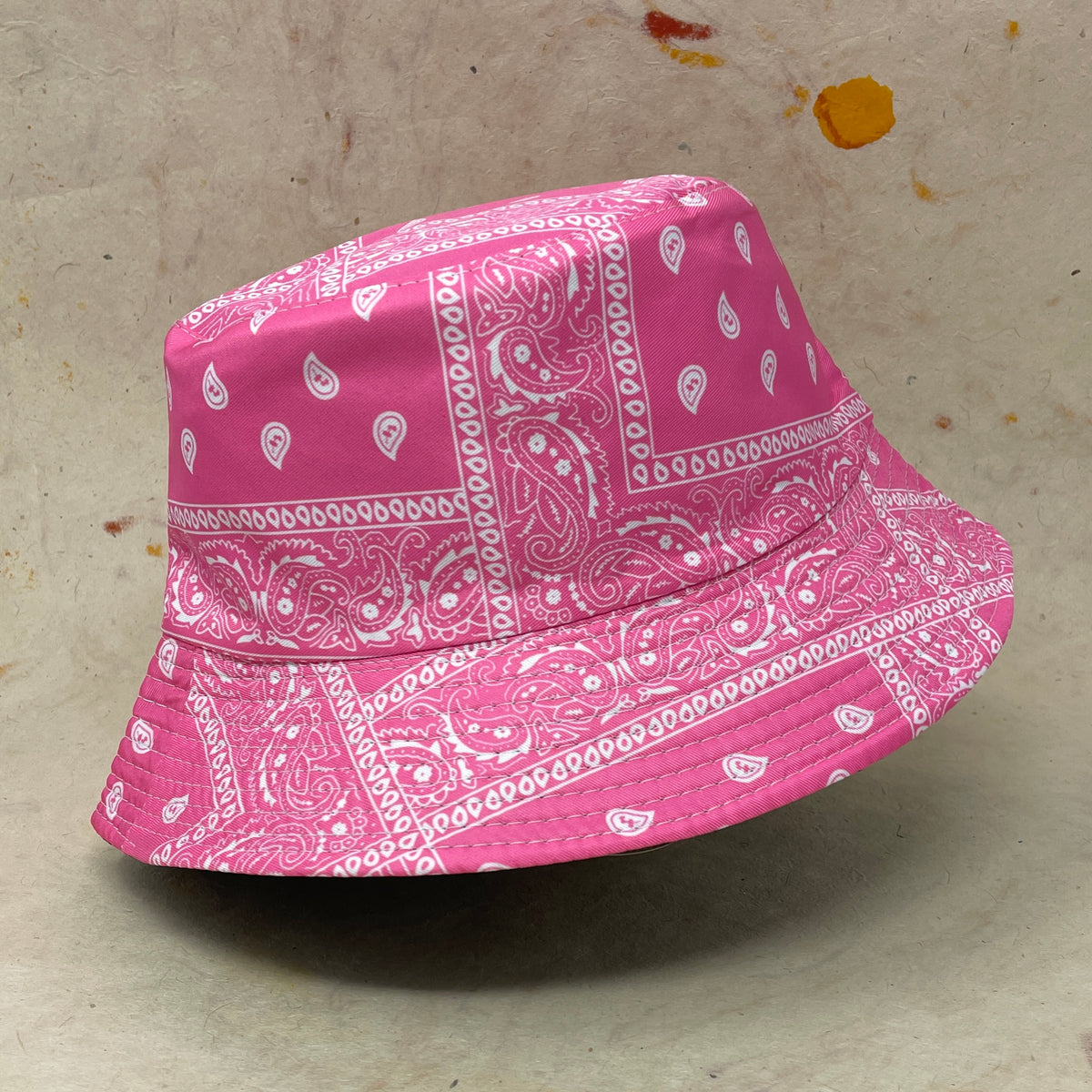 Bandana Print Riley Bucket Hat – Unisex Cotton Spring/Summer Hat