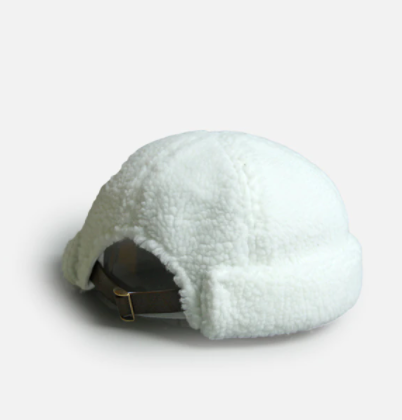 Shearling Fuzzy Brimless Cap
