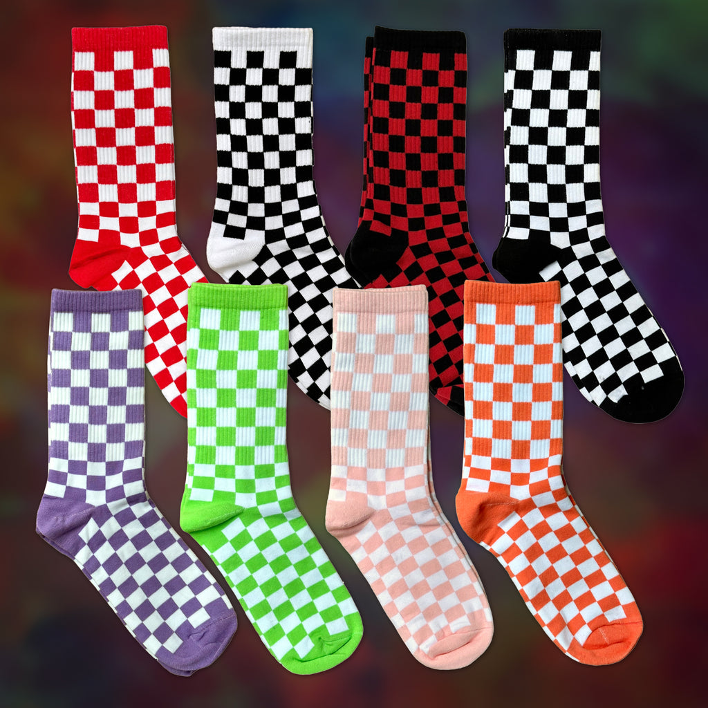 Checkered Skater Socks