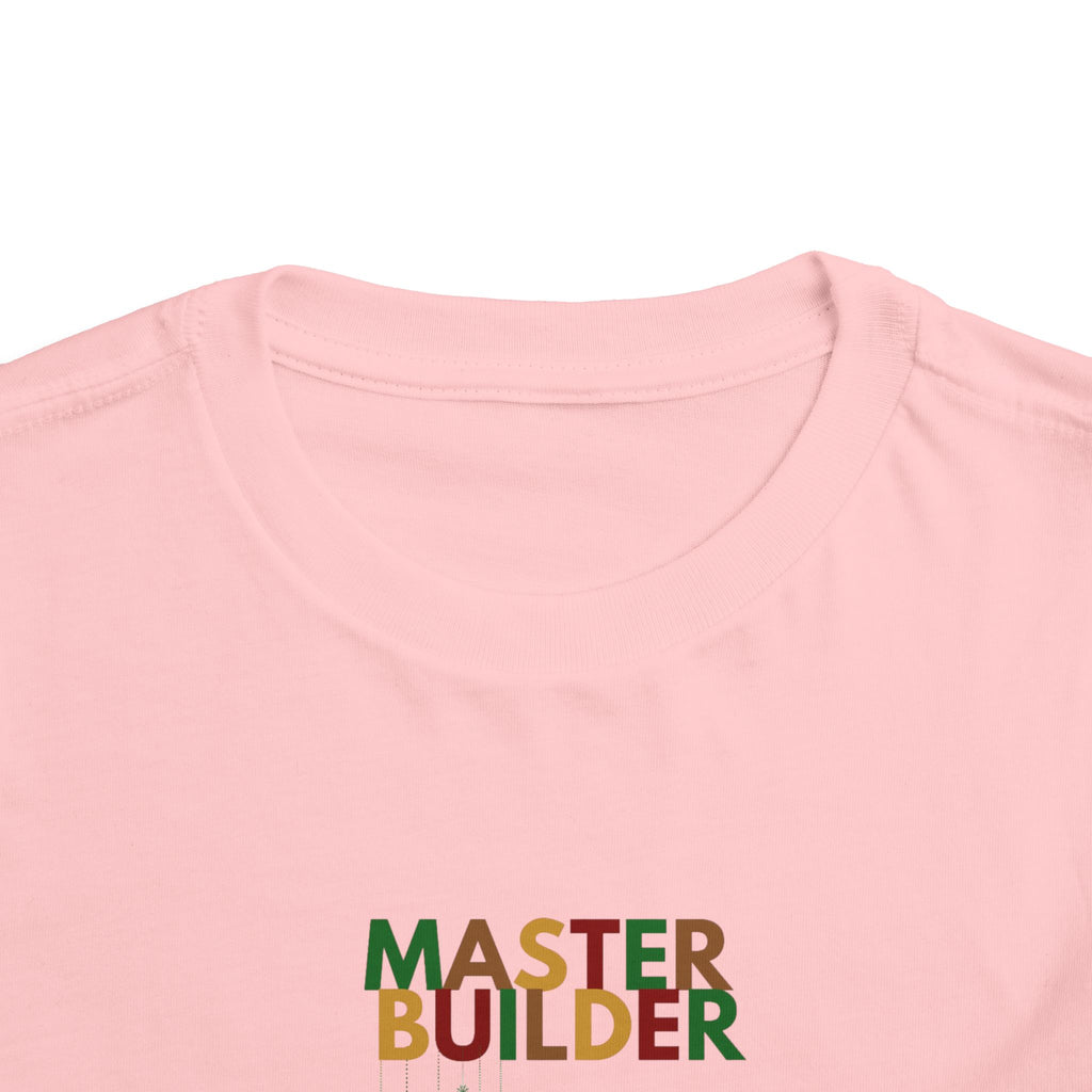 "Master Builder LEGO-Inspired Toddler Short Sleeve T-Shirt – Fun Kids LEGO Shirt"