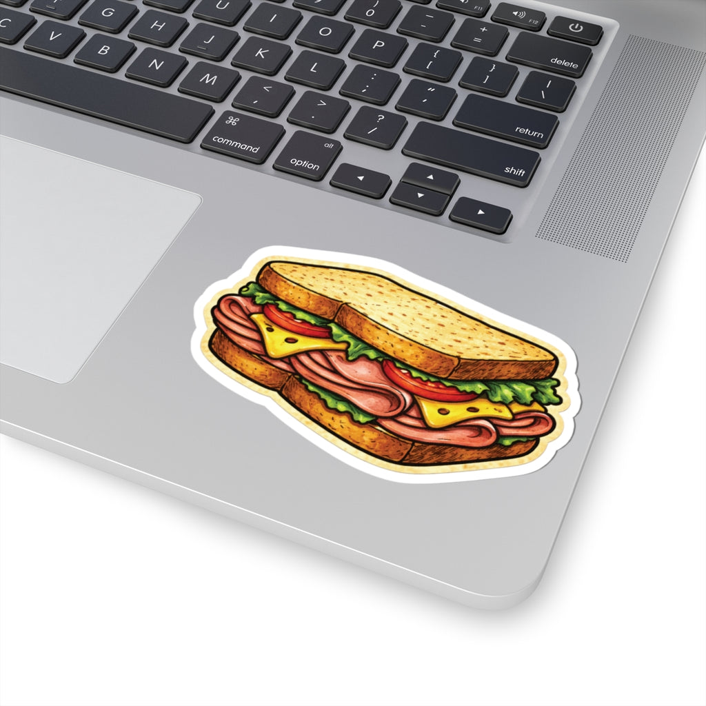 Ham Sandwich Vinyl Sticker | Rainbow Unicorn Birthday Surprise
