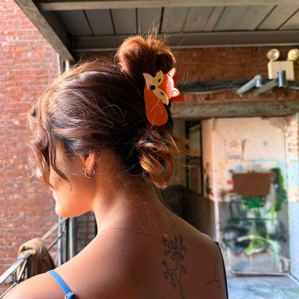 Fox Hair Claw Clip – Woodland-Inspired Fox Accessory