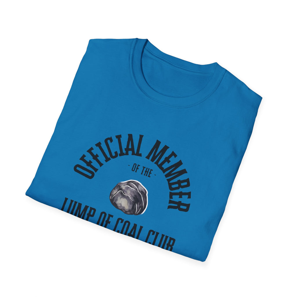 "Official Member of the Lump of Coal Club Unisex T-Shirt – Naughty List Holiday Shirt"