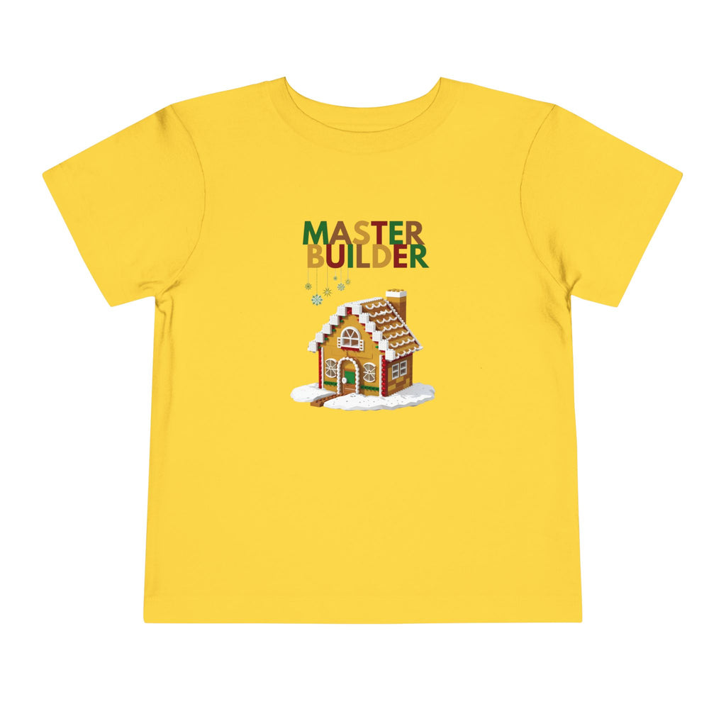 "Master Builder LEGO-Inspired Toddler Short Sleeve T-Shirt – Fun Kids LEGO Shirt"