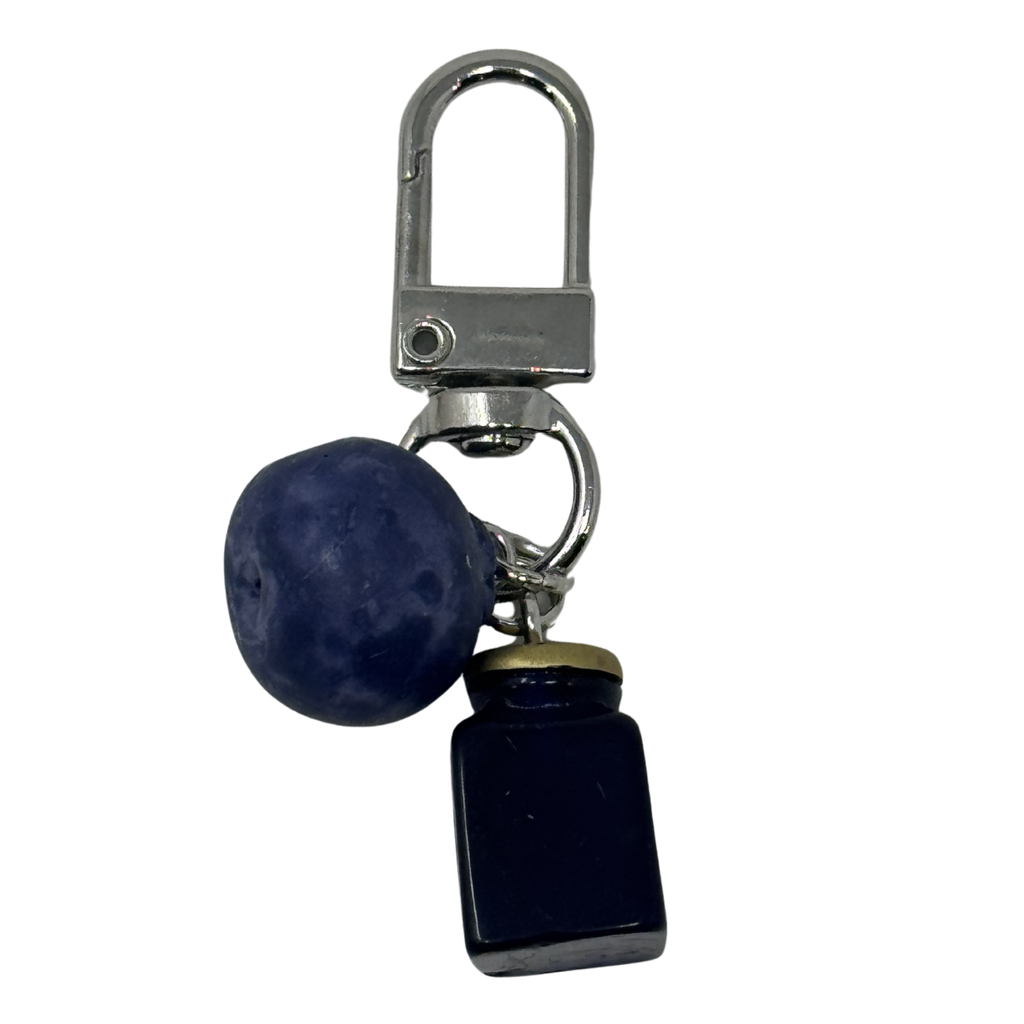 Blueberry Keychain – Cute Fruit Keychain, Jam Jar Charm, Kawaii Bag Ch ...