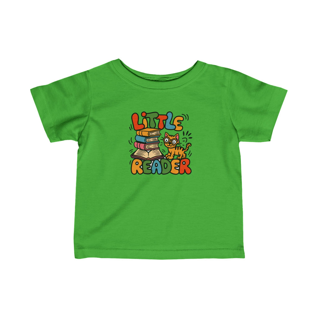 "Little Reader" Toddler Kids T Shirt - Infant Fine Jersey Tee