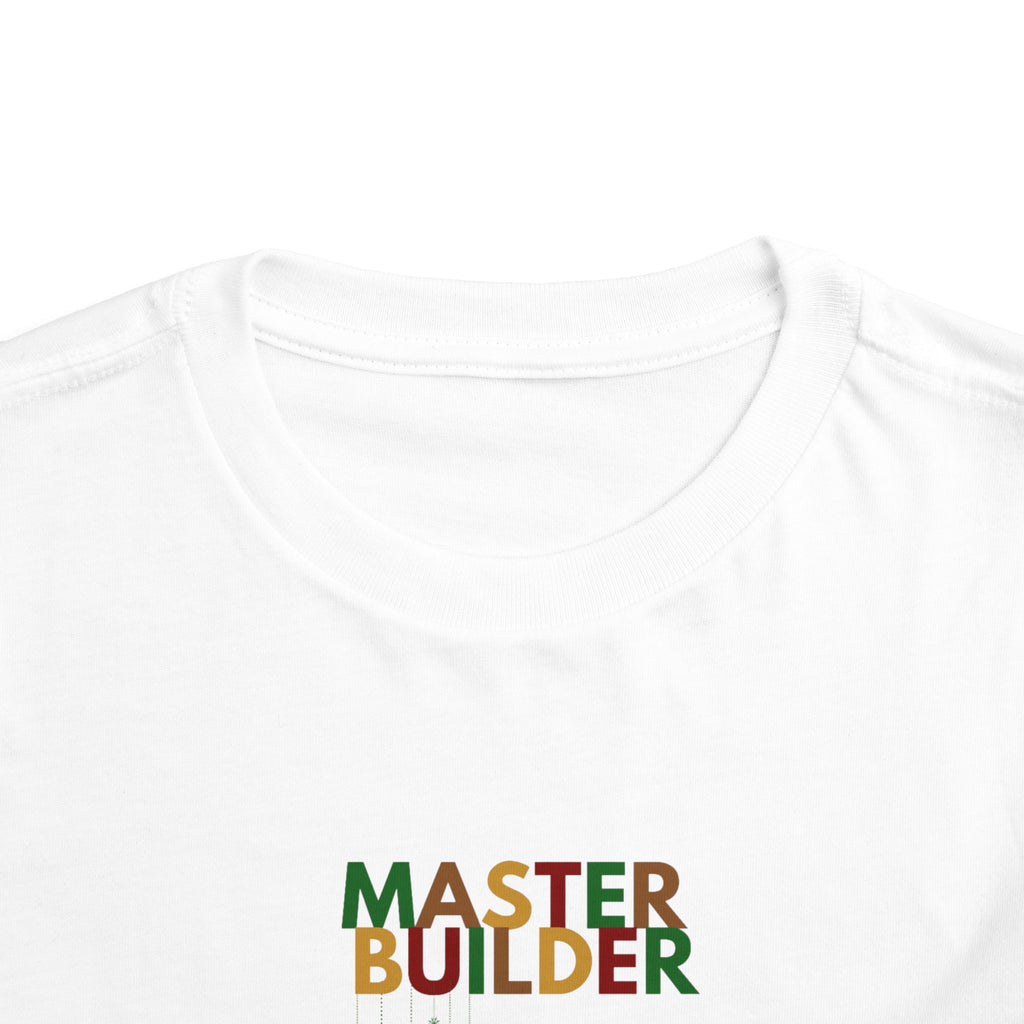 "Master Builder LEGO-Inspired Toddler Short Sleeve T-Shirt – Fun Kids LEGO Shirt"