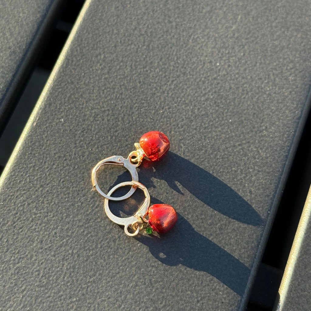 Mini Charm Hoop Earrings – Banana, Moon, Sunflower, Strawberry, Cactus & More