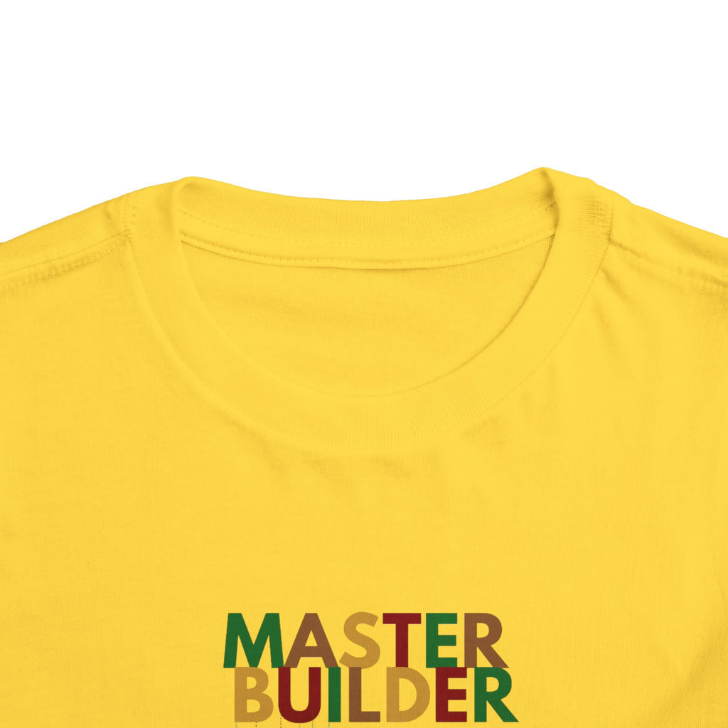 "Master Builder LEGO-Inspired Toddler Short Sleeve T-Shirt – Fun Kids LEGO Shirt"