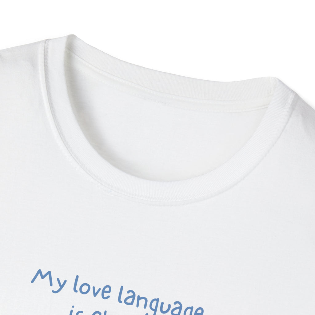 "My Love Language is Challah Holiday Hanukkah Unisex T-Shirt – Festive Jewish Holiday Tee"