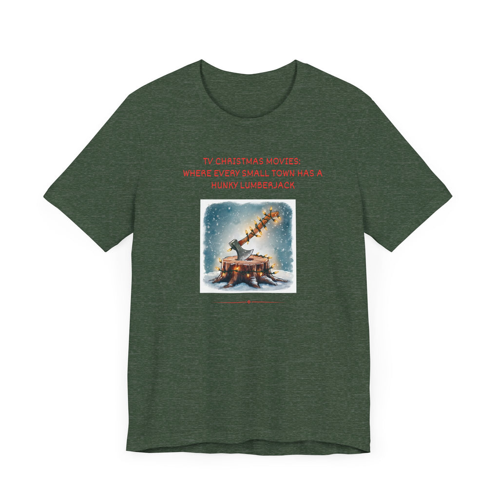 "TV Hallmark Christmas Movie Inspired Lumberjack T-Shirt – Unisex Holiday Tee"