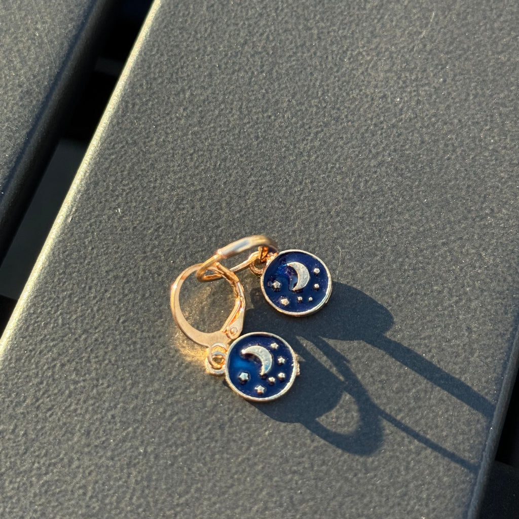 Mini Charm Hoop Earrings – Banana, Moon, Sunflower, Strawberry, Cactus & More