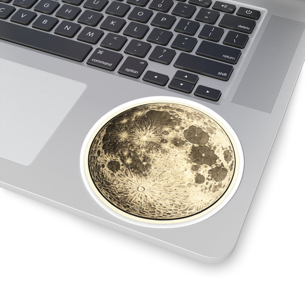 Moon Vinyl Sticker | Rainbow Unicorn Birthday Surprise