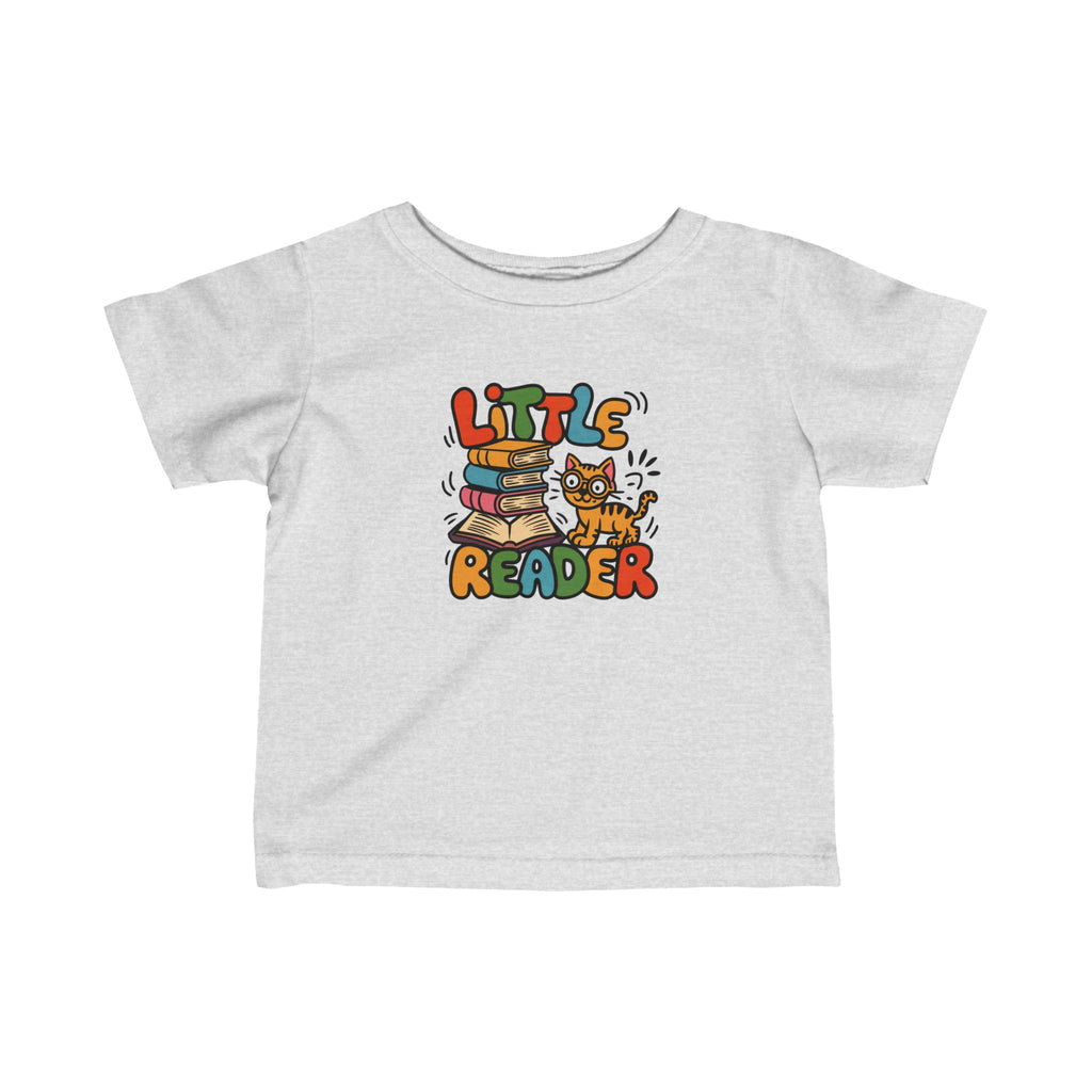 "Little Reader" Toddler Kids T Shirt - Infant Fine Jersey Tee