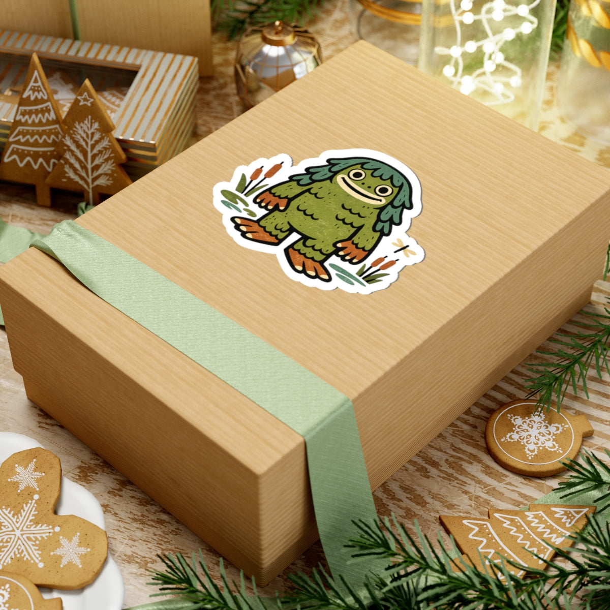 Swamp Creature Vinyl Sticker | Rainbow Unicorn Birthday Surprise