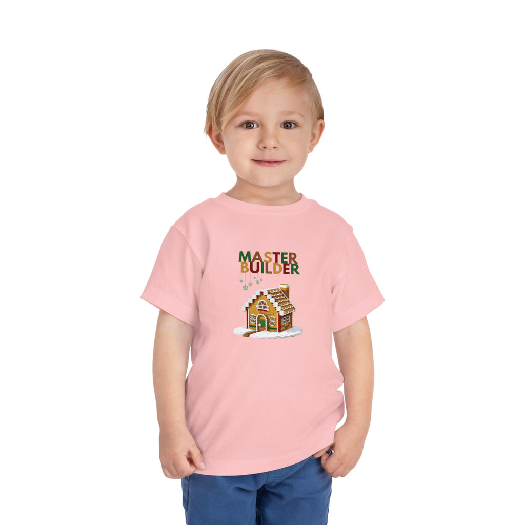 "Master Builder LEGO-Inspired Toddler Short Sleeve T-Shirt – Fun Kids LEGO Shirt"