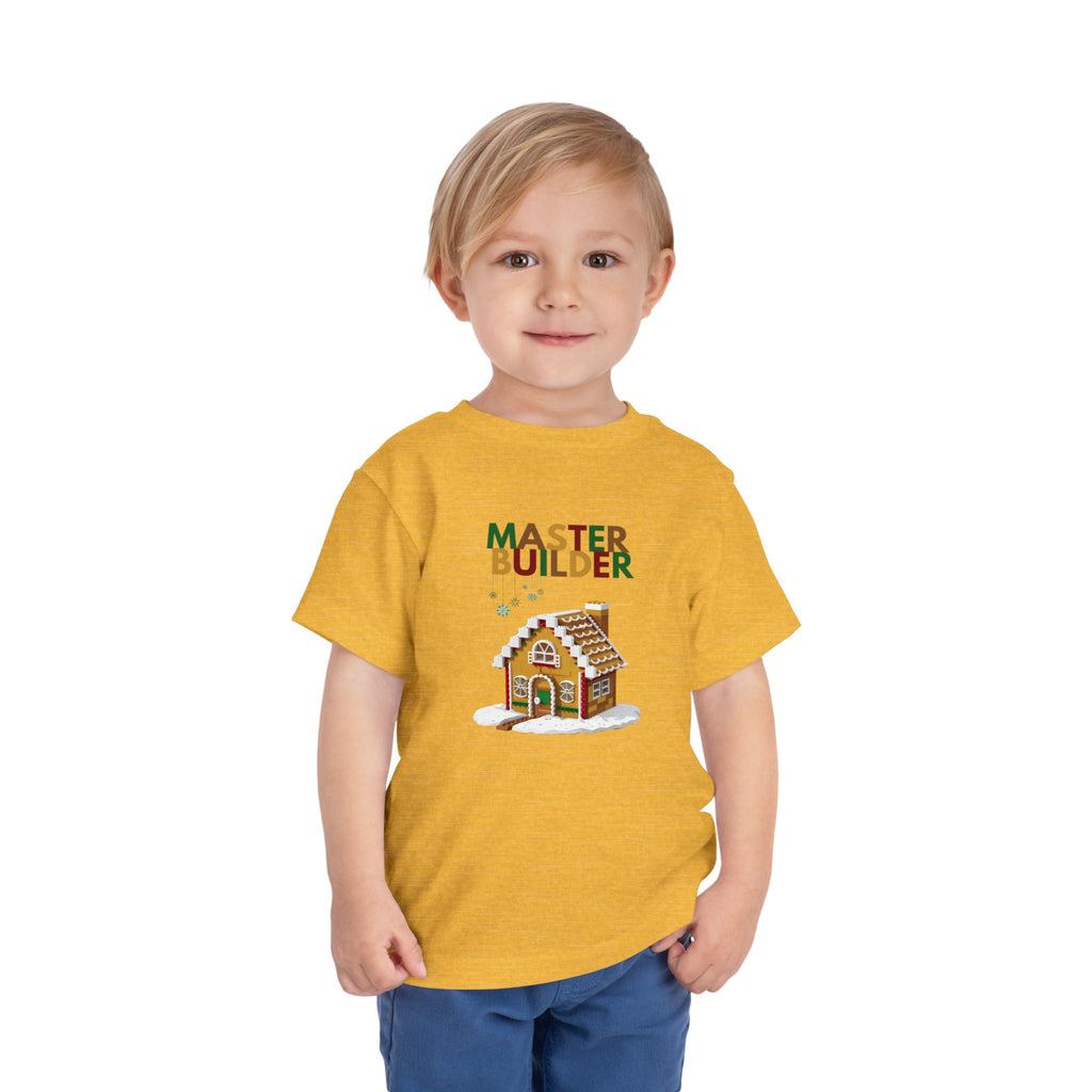 "Master Builder LEGO-Inspired Toddler Short Sleeve T-Shirt – Fun Kids LEGO Shirt"