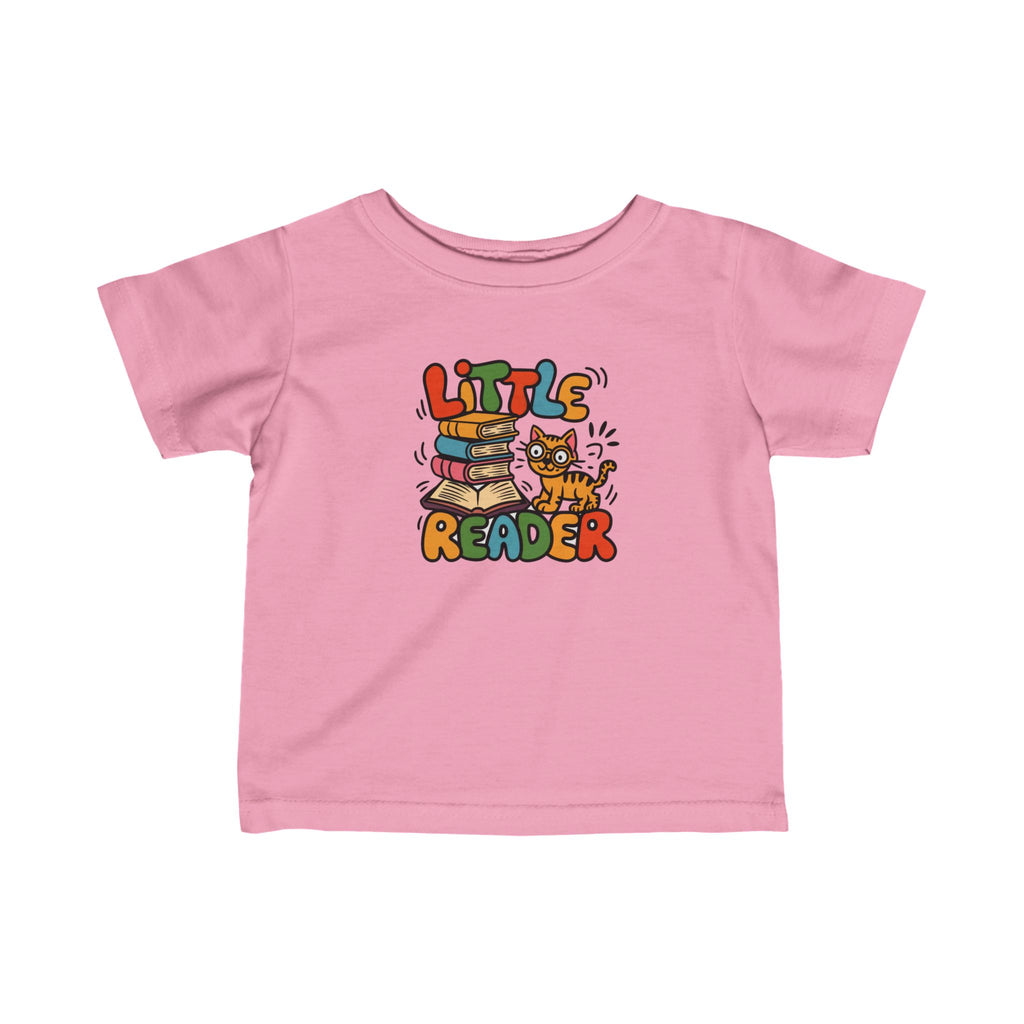 "Little Reader" Toddler Kids T Shirt - Infant Fine Jersey Tee