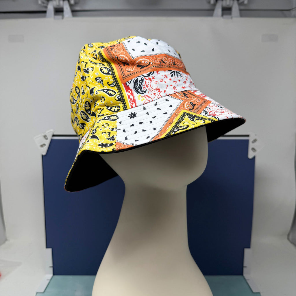 Bandana Print  Riley Bucket Hat – Unisex Cotton Spring/Summer Hat