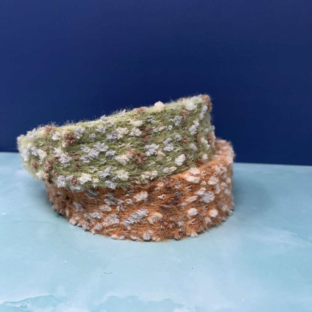 Shaggy Pom Pom Textured Fabric Headband
