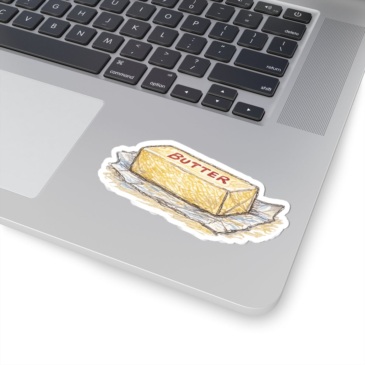Butter Stick Vinyl Sticker — Cute Foodie Kiss-Cut Sticker | Rainbow ...