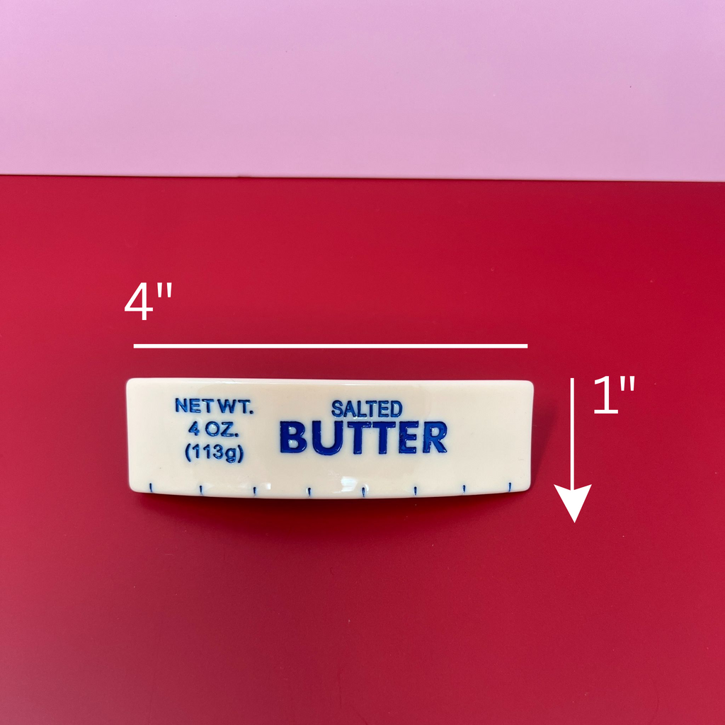Salted yellow Butter French Barrette Hair Clip – Quirky & Fun