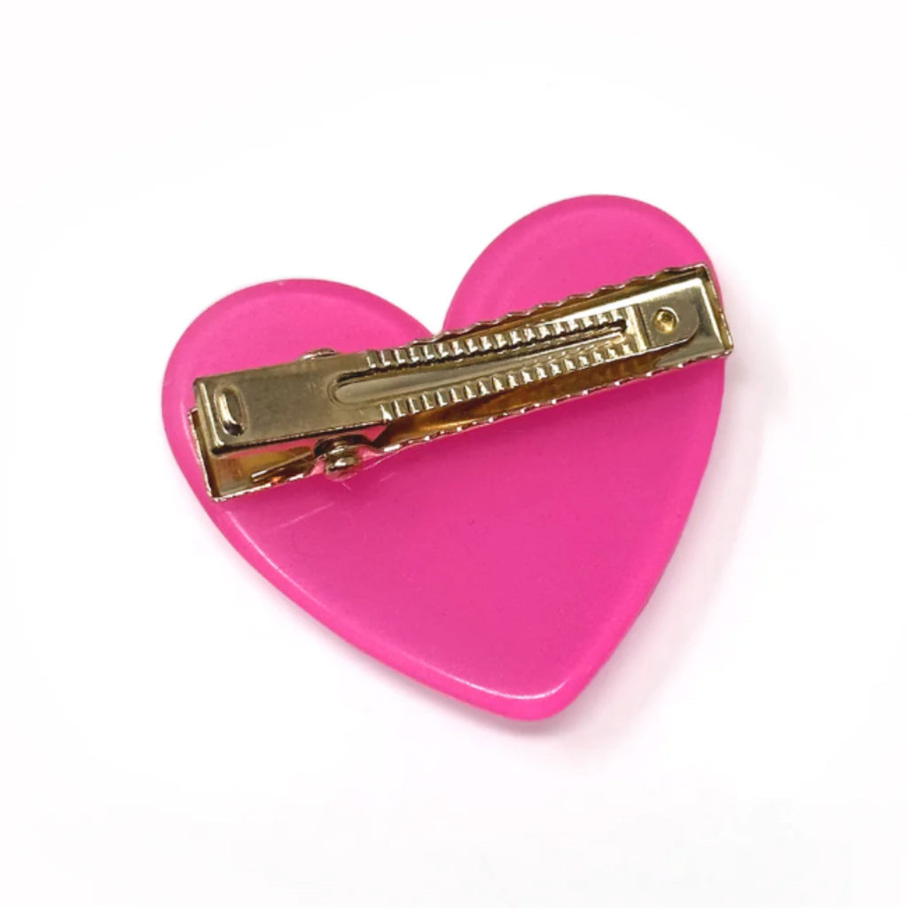 Heart-Shaped Hair Clips | Set of 2 Colorful Hair Accessories for All Ages