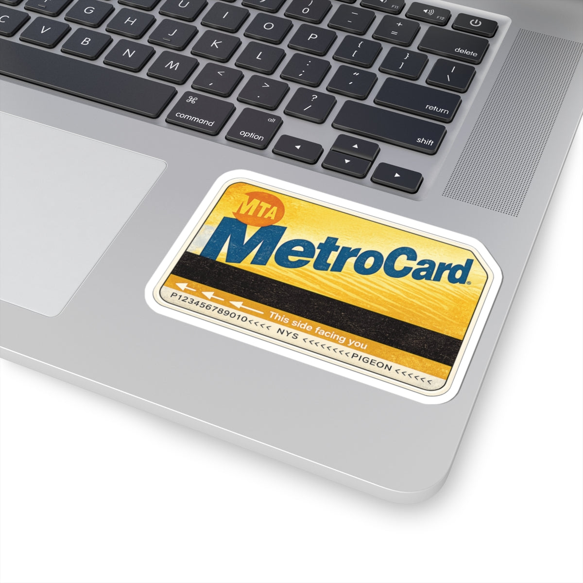 MTA Card Vinyl Sticker | Rainbow Unicorn Birthday Surprise