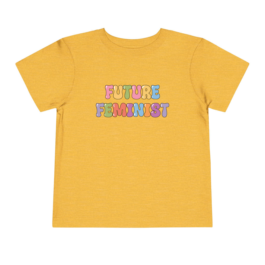 Future Feminist Kids Toddler Short Sleeve Tee – Empowering Feminism Shirt for Toddlers