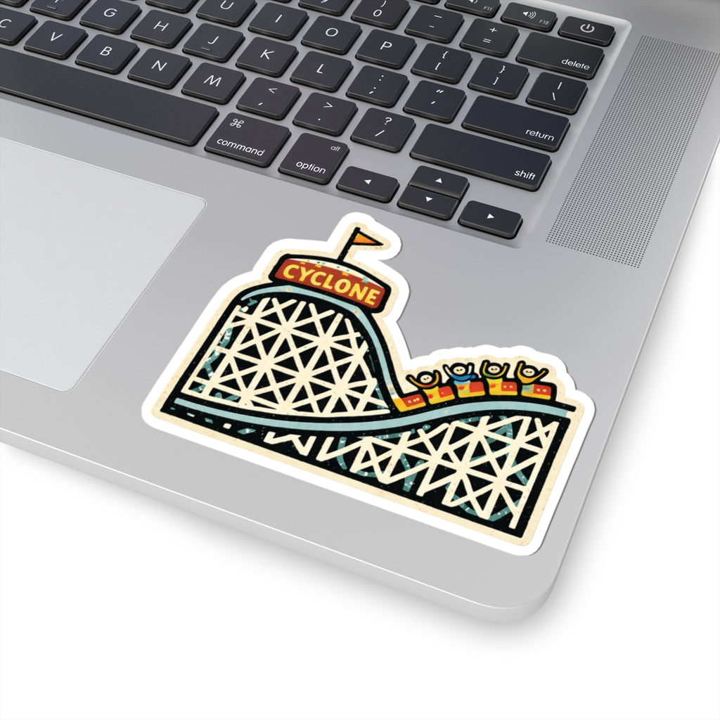 Brooklyn Cyclone Rollercoaster vinyl sticker | Rainbow Unicorn Birthday ...