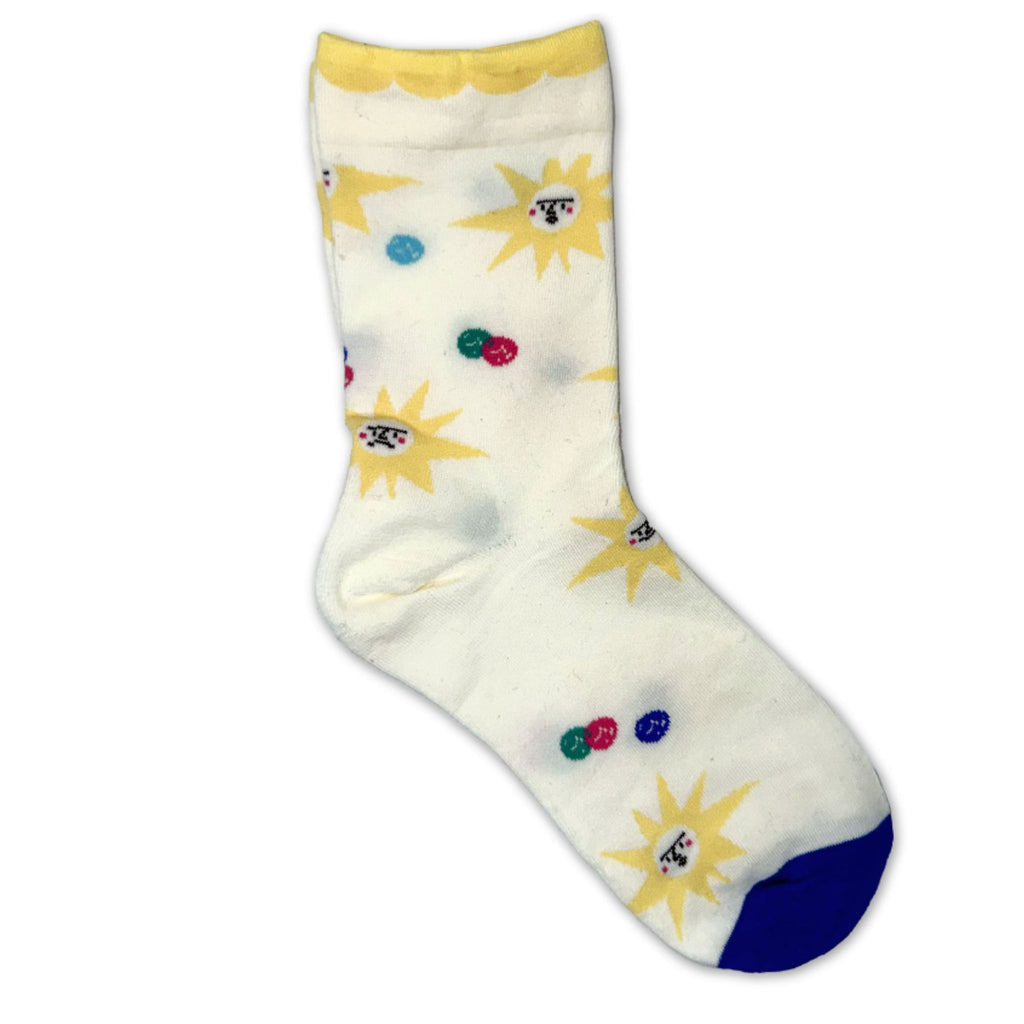 Cheerful Floral Barrymore Socks – Sunny Skies & Year-Round Blooms