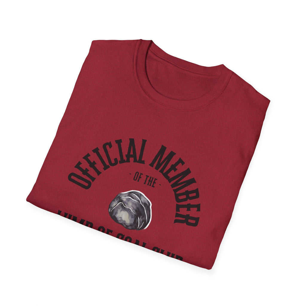 "Official Member of the Lump of Coal Club Unisex T-Shirt – Naughty List Holiday Shirt"