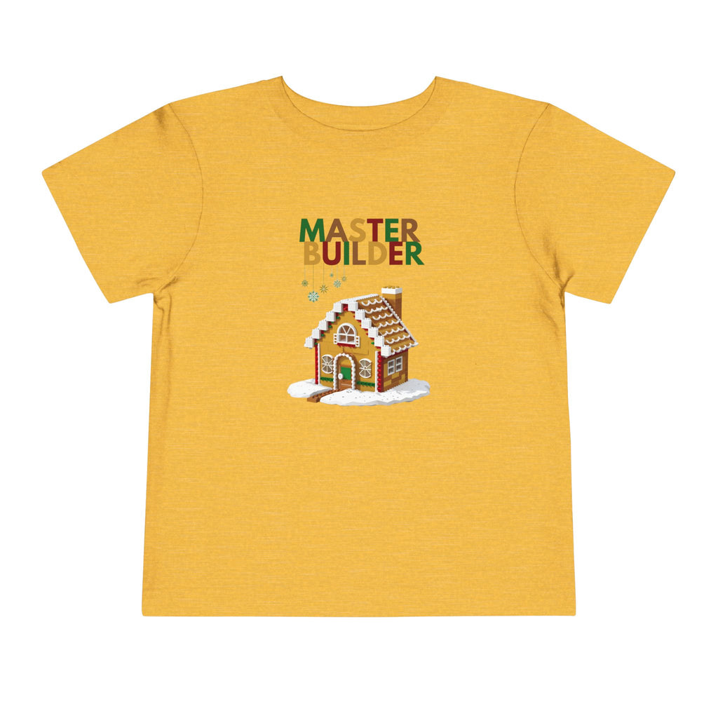 "Master Builder LEGO-Inspired Toddler Short Sleeve T-Shirt – Fun Kids LEGO Shirt"