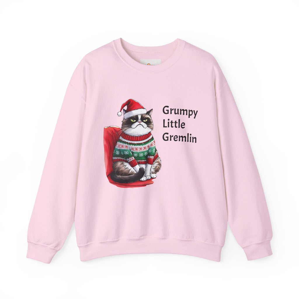 Grumpy Little Gremlin Grumpy Cat in Christmas Sweater Sweatshirt