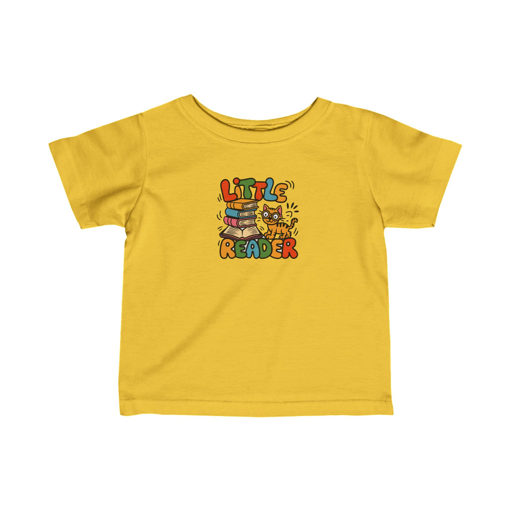 "Little Reader" Toddler Kids T Shirt - Infant Fine Jersey Tee