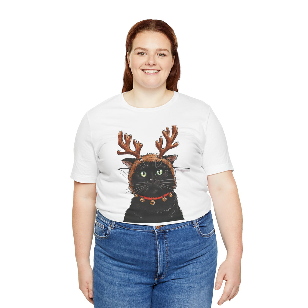 Meowy Christmas Cat Holiday T-Shirt – Festive Cat Lover’s Christmas Tee