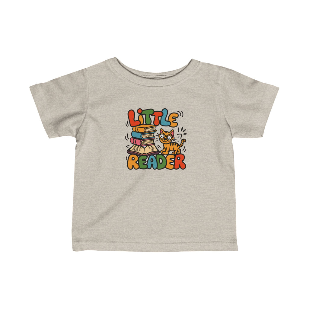 "Little Reader" Toddler Kids T Shirt - Infant Fine Jersey Tee