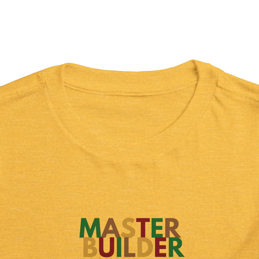 "Master Builder LEGO-Inspired Toddler Short Sleeve T-Shirt – Fun Kids LEGO Shirt"