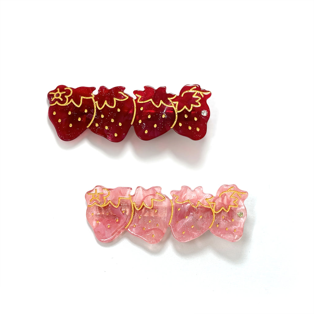 Strawberry 🍓 Hair Clips - Set of 2