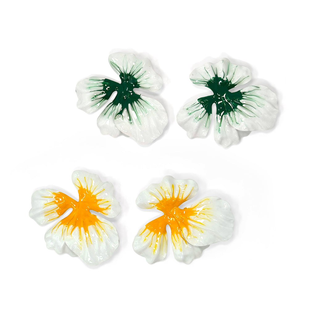 Petal Enamel Earrings