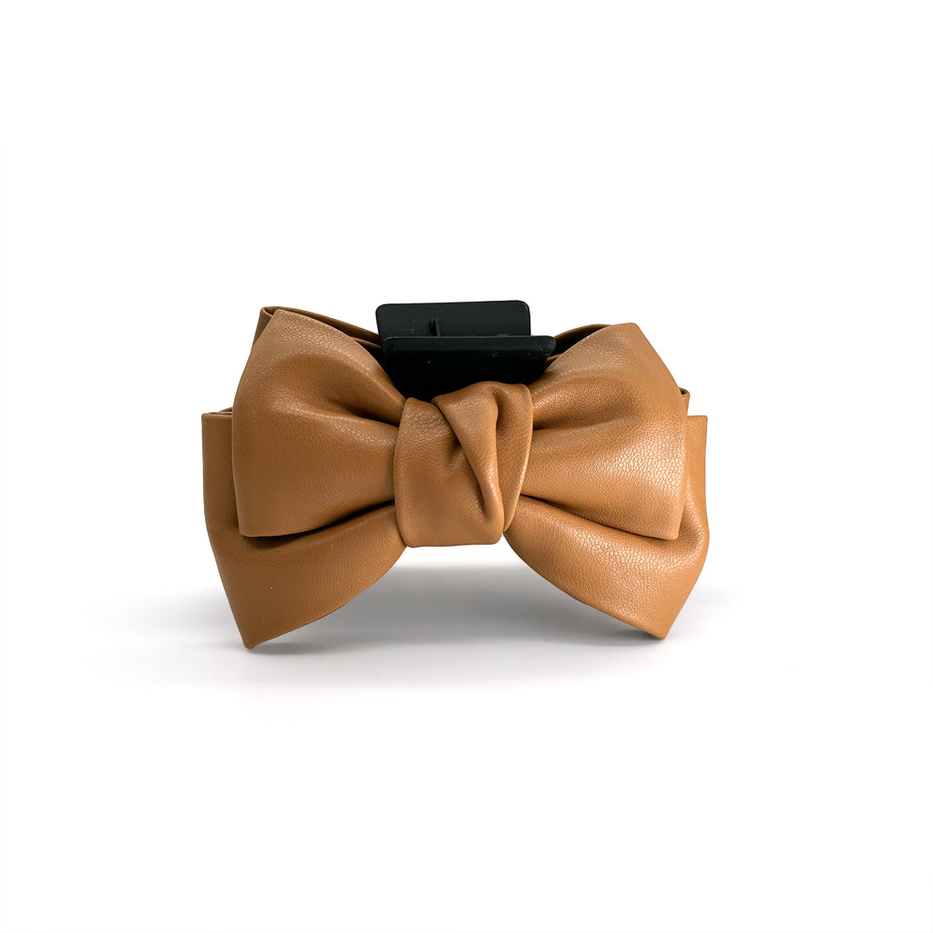 Bow 🎀 Faux Leather Hair Claw