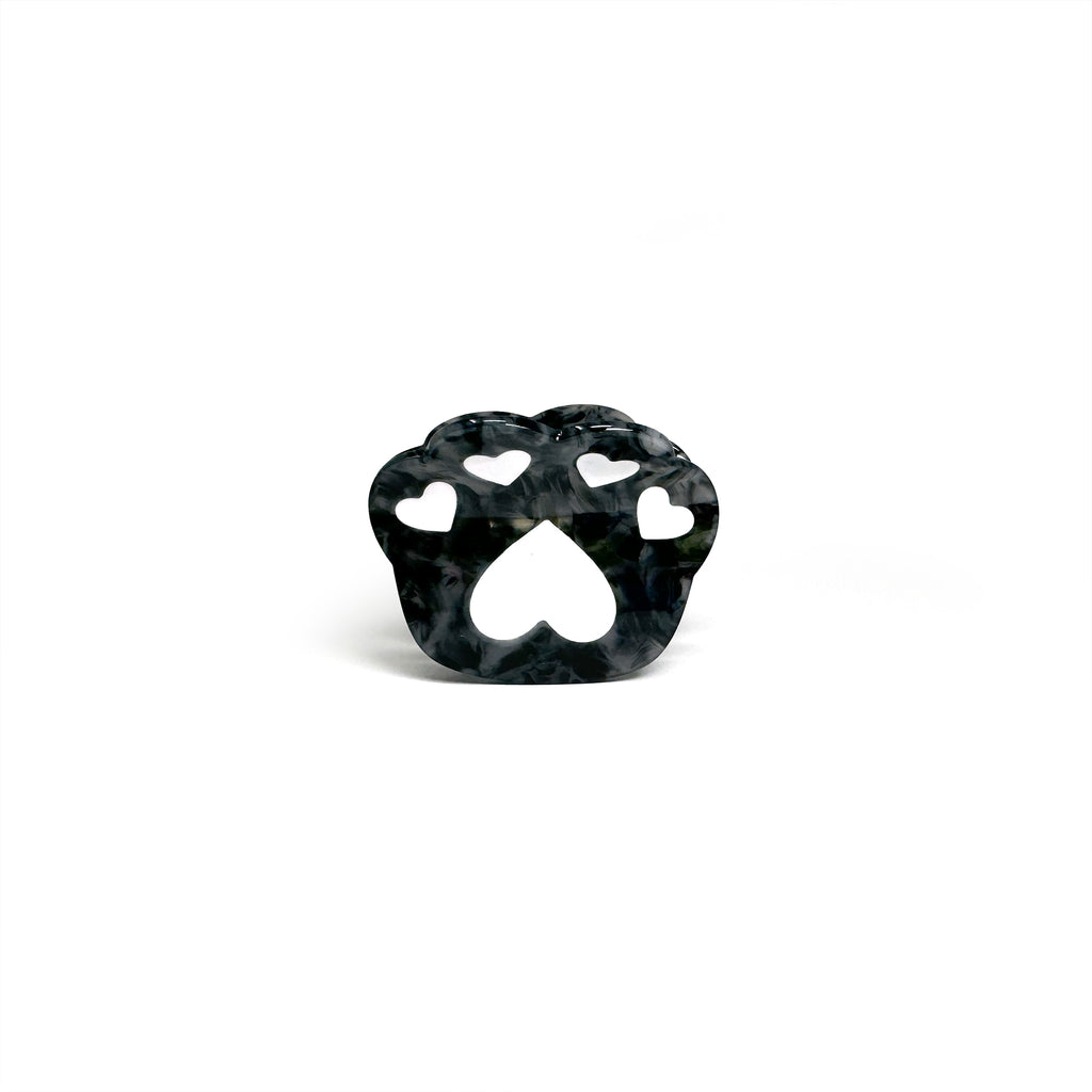 "Pet Paw Print Hair Claw Clip featuring a charming paw design."