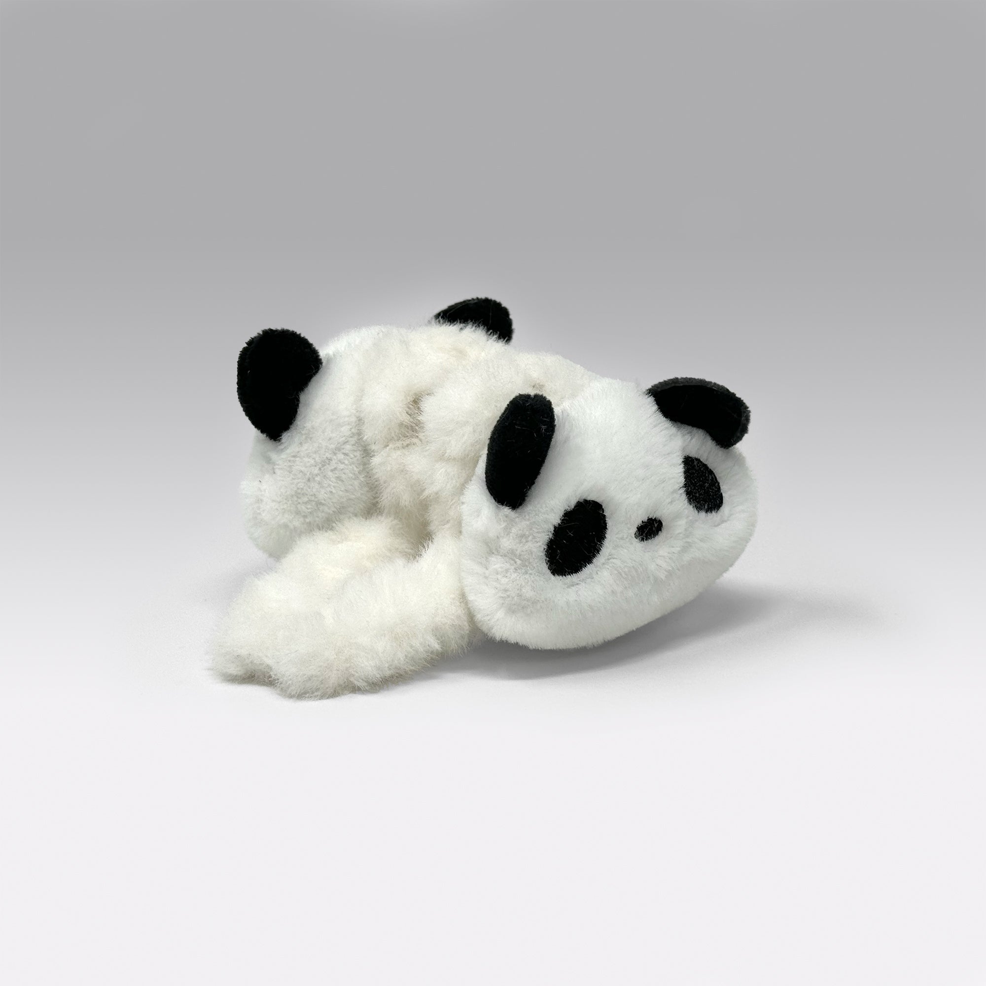 Panda bear with bamboo and rhinestones meta hair claw clip / NEW / cross posted Rhinestone Panda Hairclaw, Gold Bamboo Grip, Animal Design  main image 2