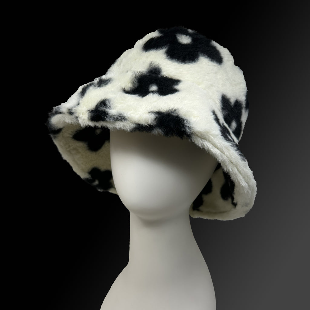 Furry Daisy Bucket Hat