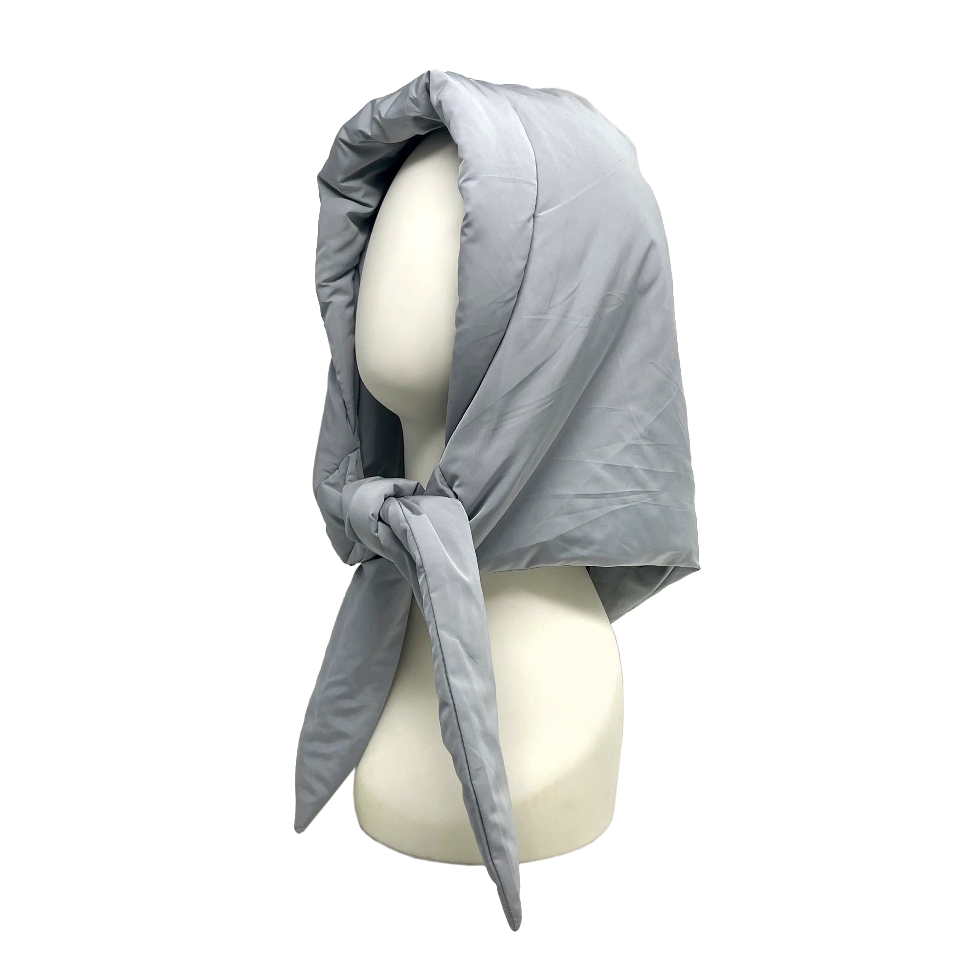 PADDED HYBRID HOODED SCARF - BLACK