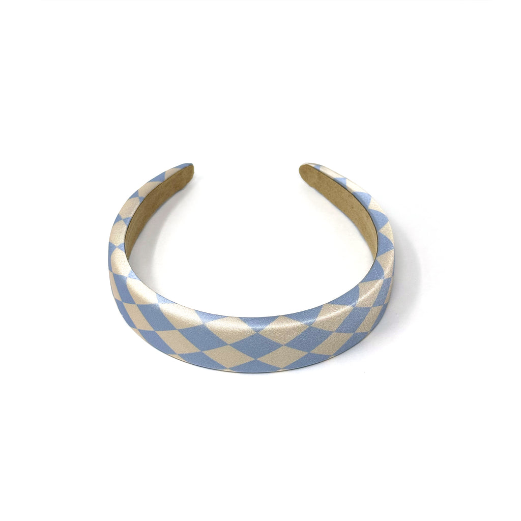 Checkerboard Padded Headband – Bold Black and White Hai for Everyday & Statement Styling